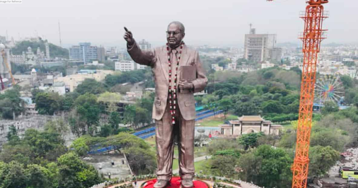 Telangana: CM KCR unveils 125-feet statue of BR Ambedkar on his 133rd birth anniversary